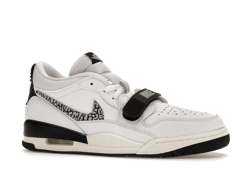 Jordan Legacy 312 Low White Black Elephant Swoosh