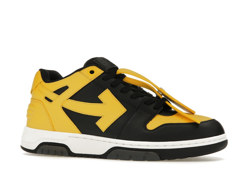 OFF-WHITE Out Of Office OOO Low Tops Black Yellow