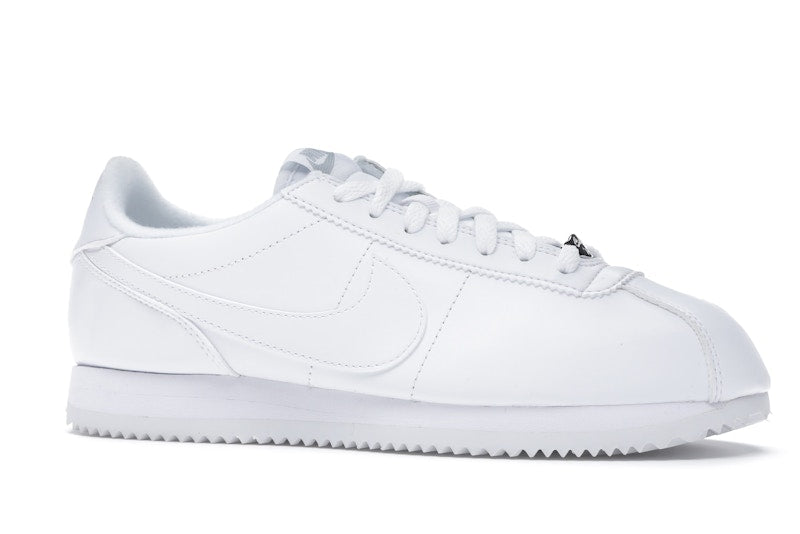 Nike Cortez Basic Leather White White-Wolf Grey-Mtllc Silver