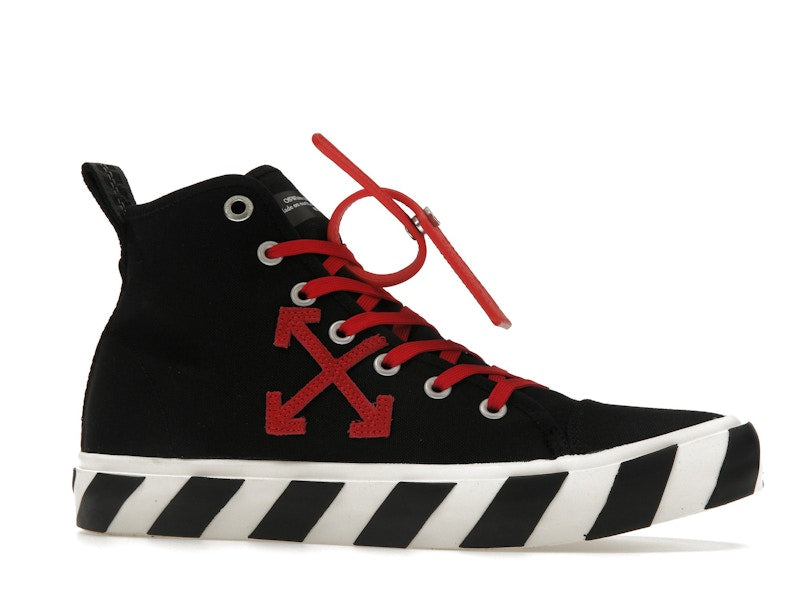 OFF-WHITE Vulcanized Hi Black Red Canvas