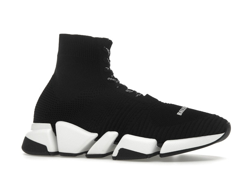 Balenciaga Speed 2.0 Lace Up Black White