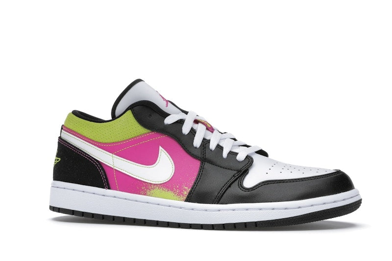 Jordan 1 Low Black Active Fuchsia Cyber