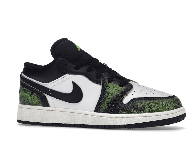 Jordan 1 Low Wear Away Electric Green (GS)