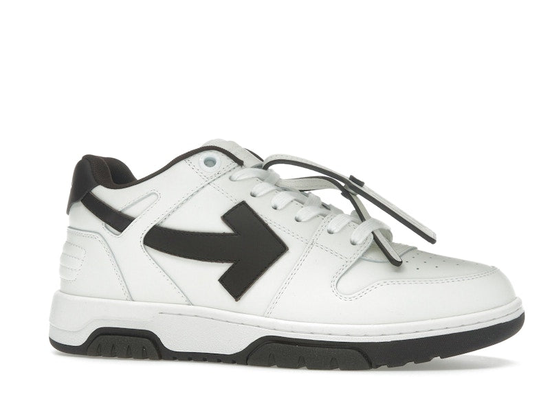 OFF-WHITE Out Of Office OOO Low Tops White Brown