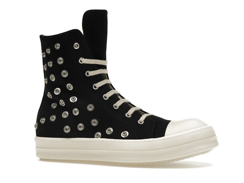 Rick Owens DRKSHDW Sneaks Studded Eyelets Black Milk