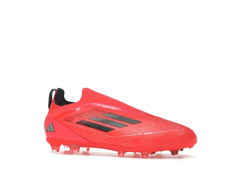 adidas F50 Pro Laceless FG Turbo Aurora Black Platinum Metallic (GS)