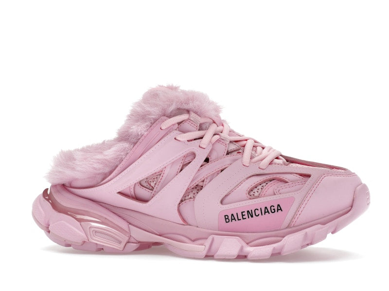 Balenciaga Track Mule Pink Faux Fur (Women's)