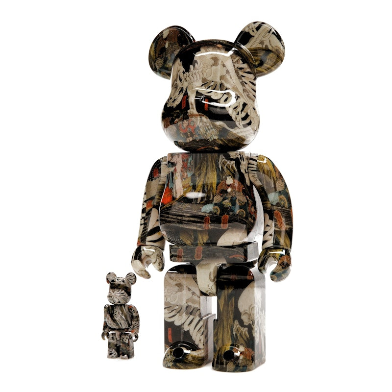 Bearbrick Utagawa Kuniyoshi (The Haunted Old Palace at Soma) 100% & 400% Set