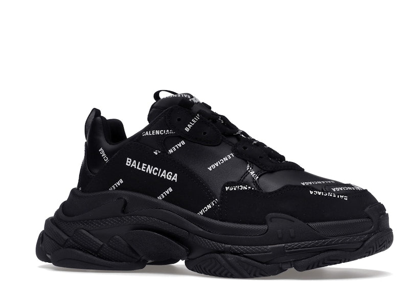 Balenciaga Triple S Black Logo (Women's)