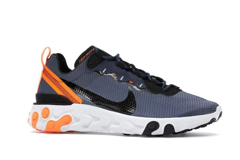 Nike React Element 55 SE Midnight Navy Total Orange