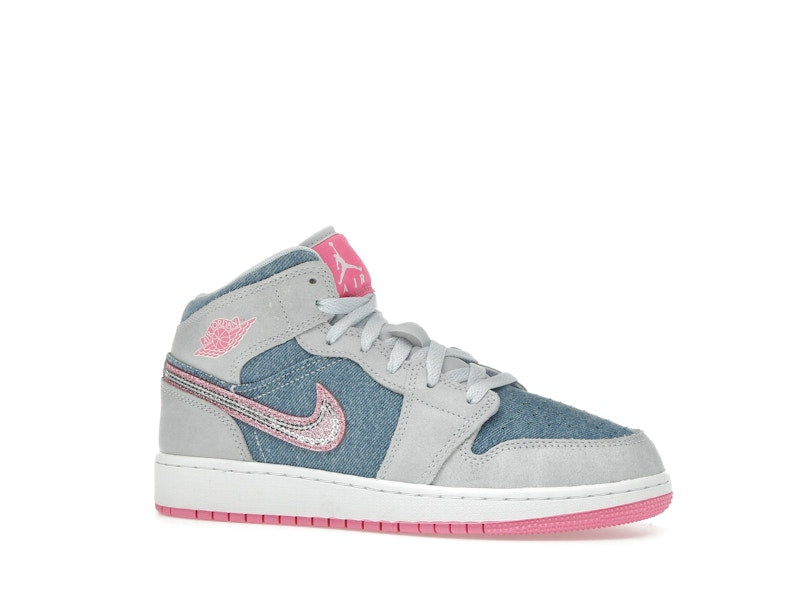 Jordan 1 Mid Denim Sequin (GS)