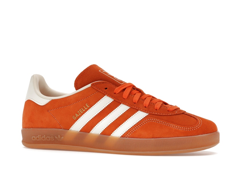 adidas Gazelle Indoor Orange Off White Gold Metallic