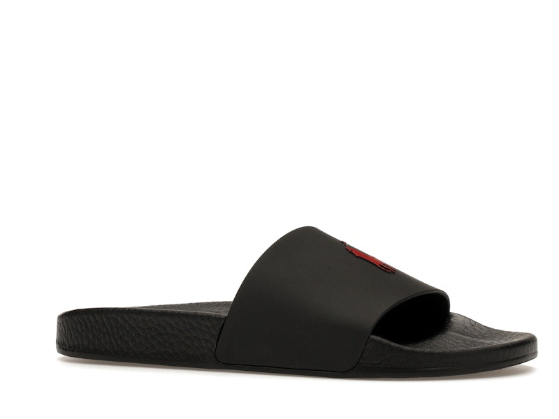 Polo Ralph Lauren Signature Pony Slide Black Red