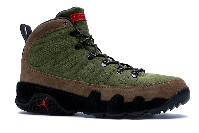 Jordan 9 Retro Boot NRG Military Brown Legion Green