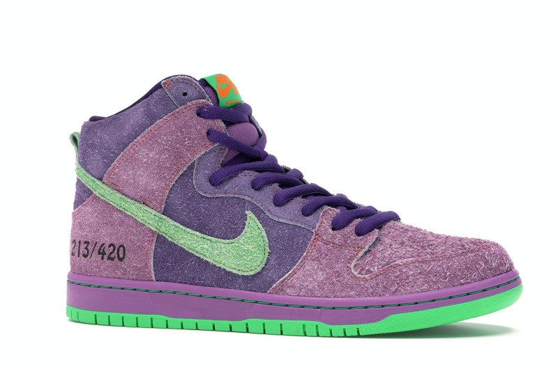 Nike SB Dunk High Reverse Skunk 420