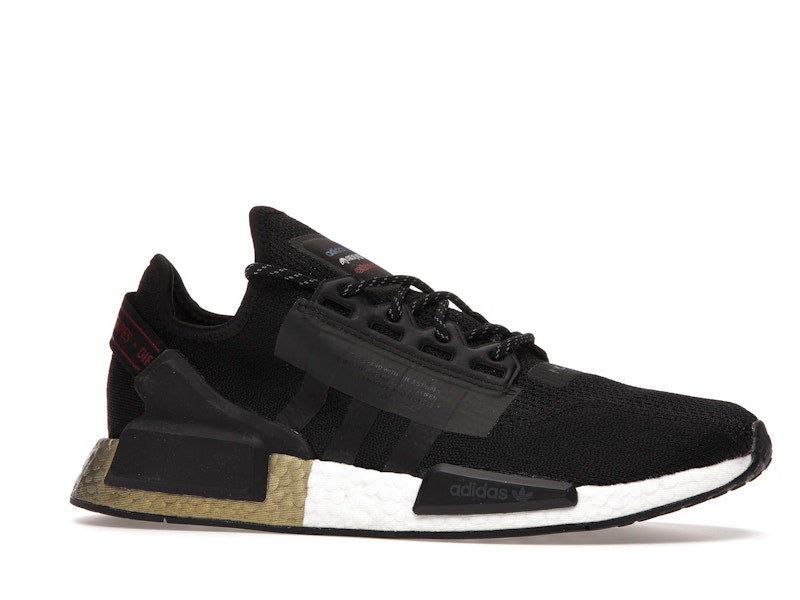 adidas NMD V2 Core Black Gold Metallic