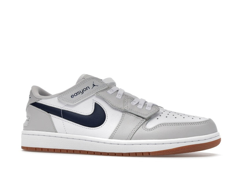 Jordan 1 Low EasyOn White Neutral Grey Gum Midnight Navy