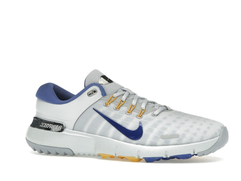 Nike Free Golf Pure Platinum University Gold Wolf Grey Astronomy Blue
