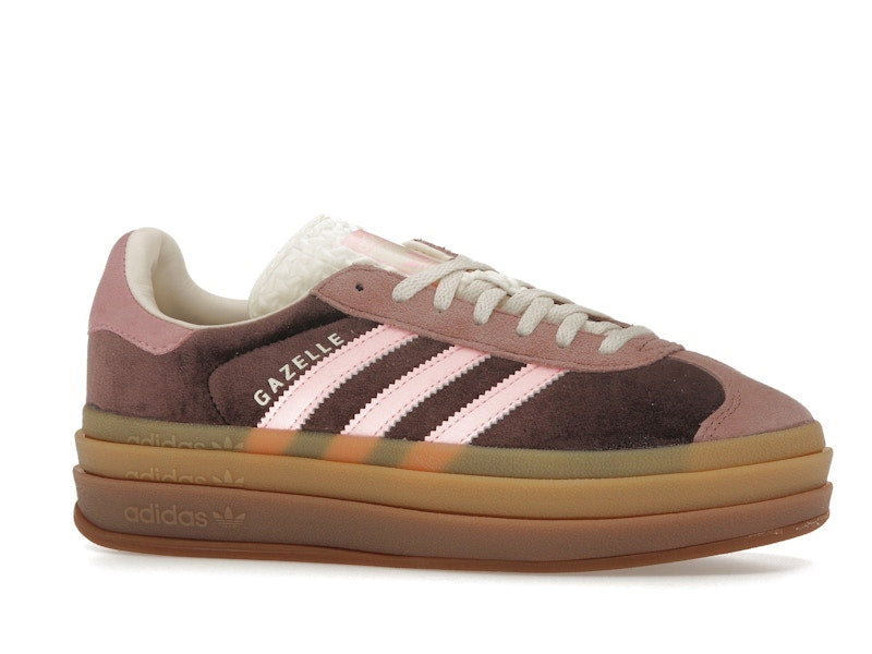 adidas Gazelle Bold Shadow Brown Warm Clay Glow Pink (Women's)