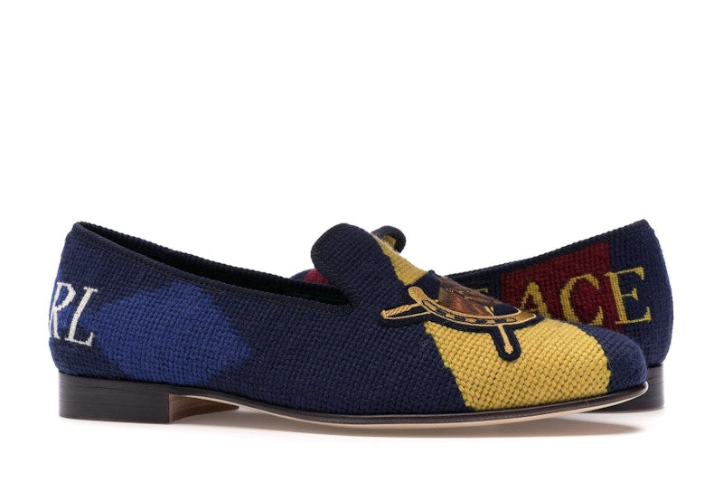 Ralph Lauren Formal Slipper Palace Engineered Equestrian Print