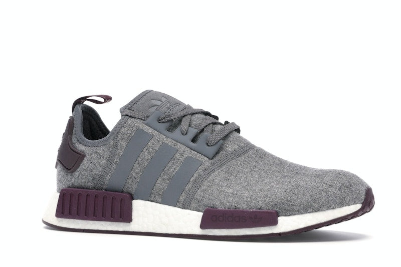 adidas NMD R1 Wool Grey Four Maroon