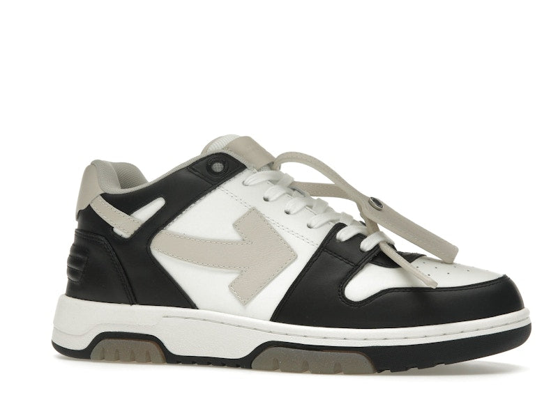 OFF-WHITE Out Of Office OOO Low Tops Black Beige
