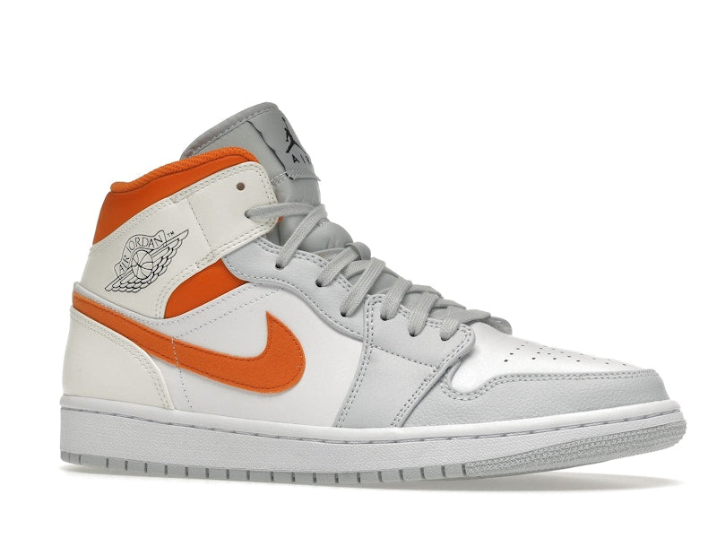 Jordan 1 Mid Starfish Pure Platinum