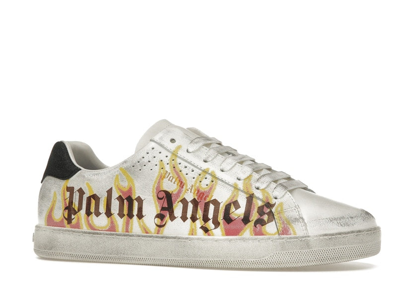 Palm Angels Palm One Low-Top Flame Print White Multi