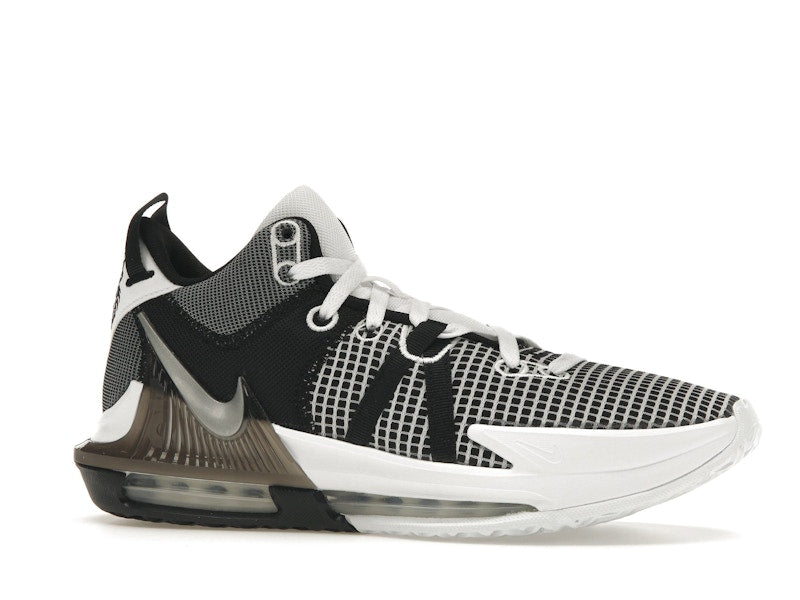 Nike LeBron Witness 7 White Black Metallic Silver