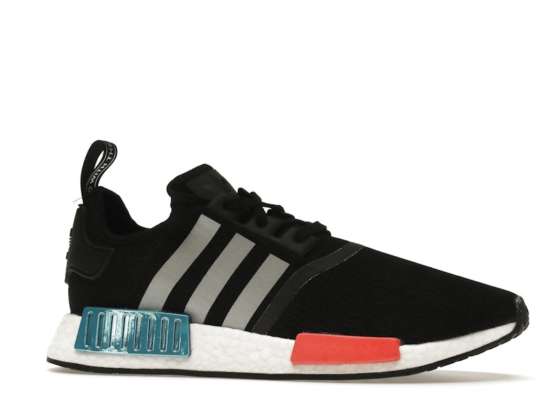 adidas NMD R1 Black Silver Solar Red
