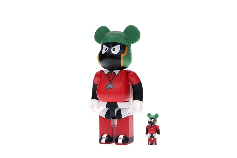 Bearbrick Marvin The Martian 100% & 400% Set Black/Red