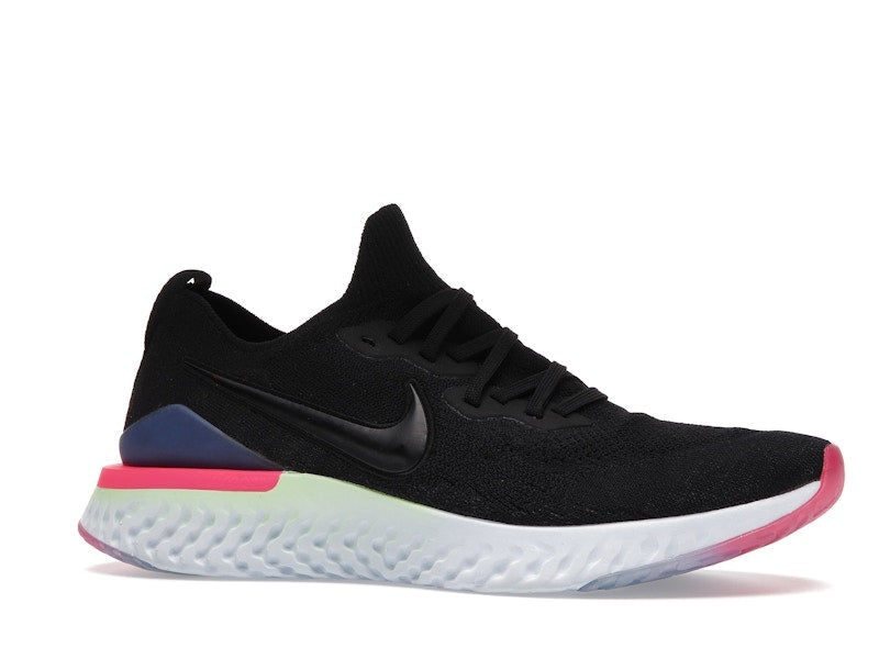 Nike Epic React Flyknit 2 Black Sapphire Hyper Pink