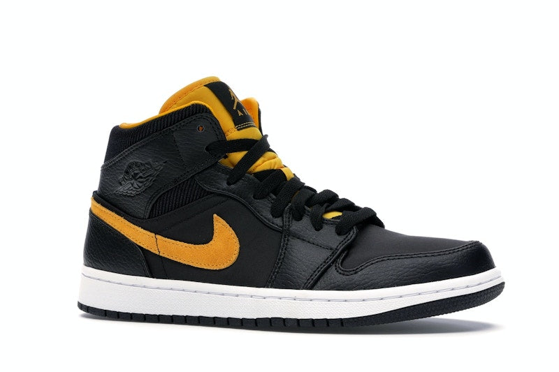 Jordan 1 Mid Black University Gold