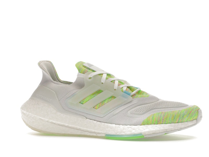adidas Ultra Boost 22 White Bliss Blue Solar Green