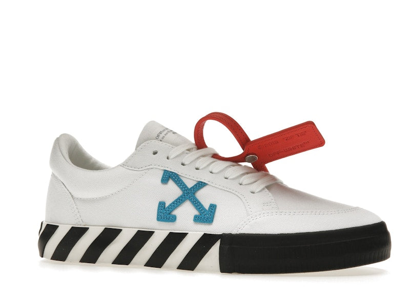 OFF-WHITE Vulcanized Low White Teal Canvas