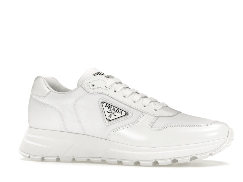 Prada PRAX 01 Sneakers Re-Nylon Brushed Leather White White