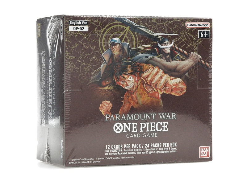 Bandai One Piece Card Game Paramount War Booster Box (OP-02) (English)