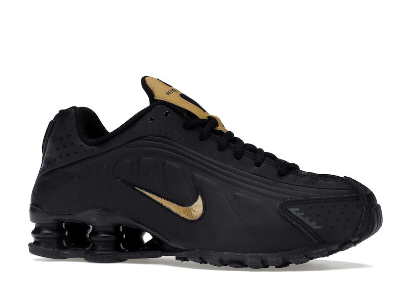 Nike Shox R4 Black Metallic Gold (GS)
