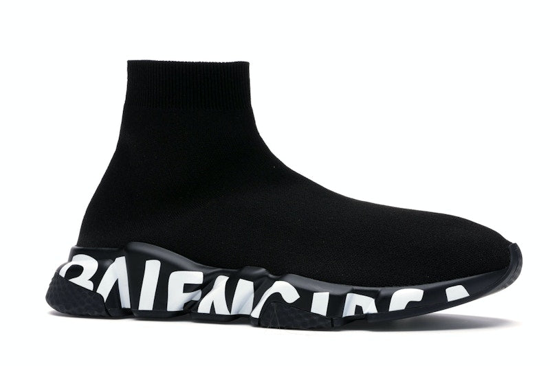 Balenciaga Speed Graffiti Trainers Black