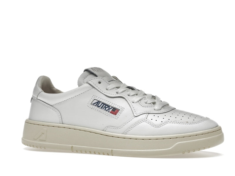 Autry Medalist Leather Low White