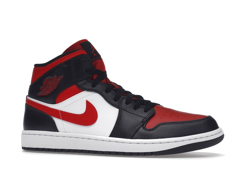 Jordan 1 Mid White Black Red (2022)