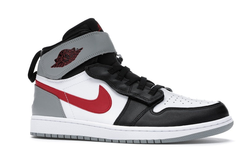 Jordan 1 High FlyEase Black Particle Grey Gym Red