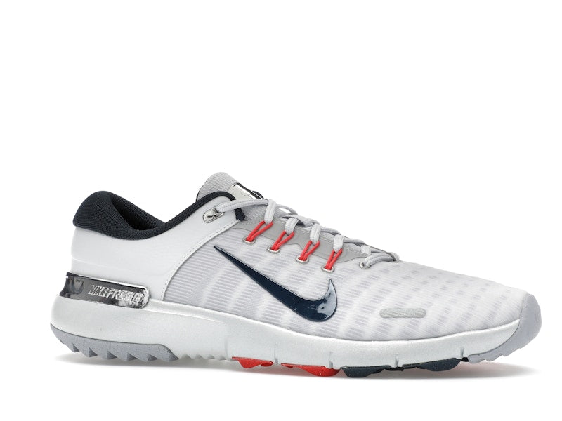 Nike Free Golf Pure Platinum Light Crimson Wolf Grey Armory Navy