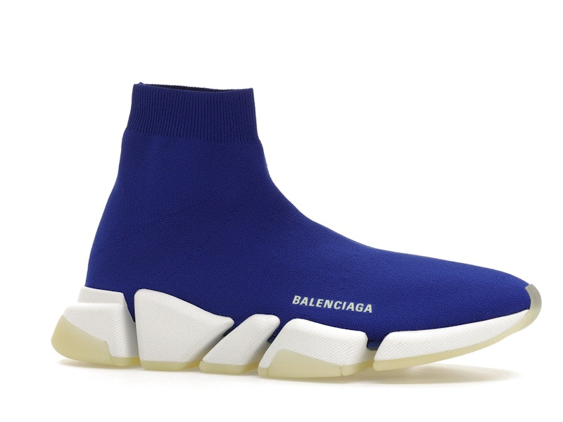 Balenciaga Speed 2.0 Recycled Knit Blue Glow