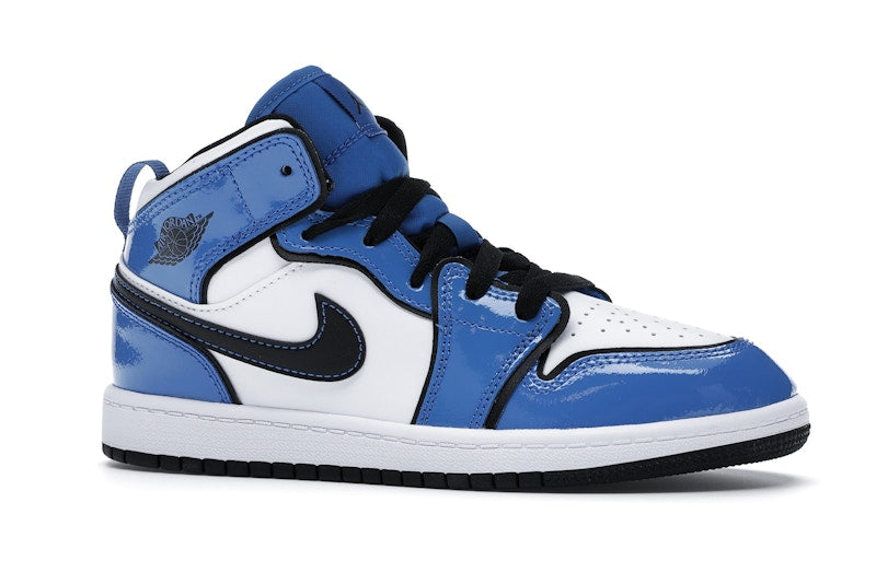 Jordan 1 Mid Signal Blue (PS)