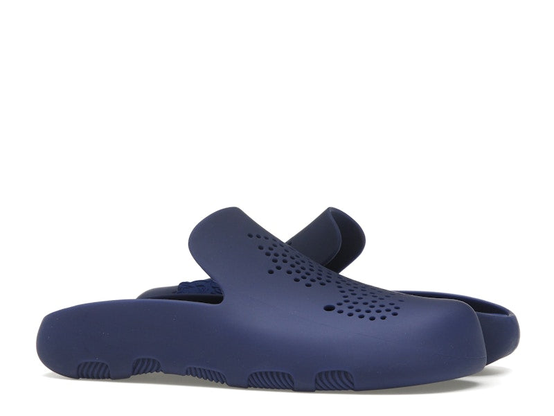 Burberry Stingray Perforated Slides Blue