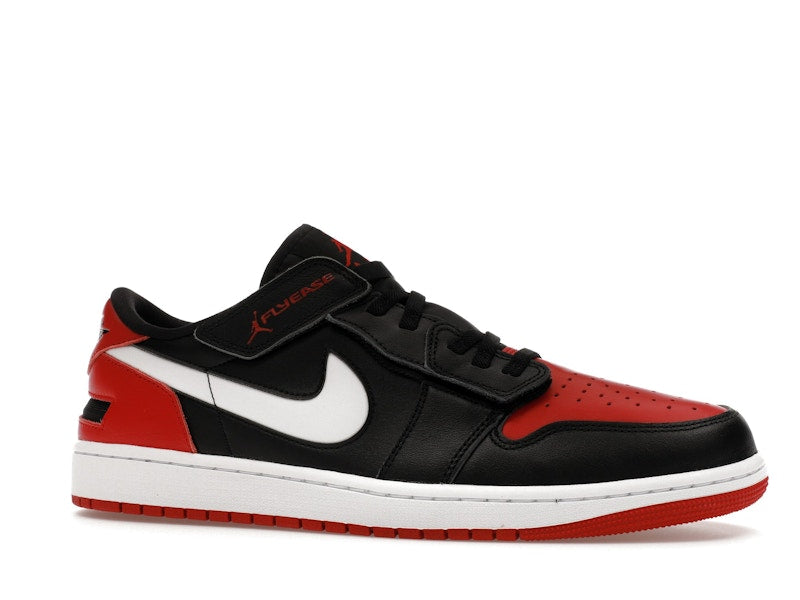 Jordan 1 Low FlyEase Black White Gym Red