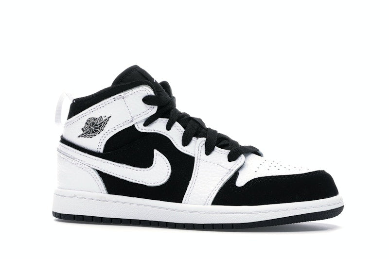 Jordan 1 Mid White Black (PS)