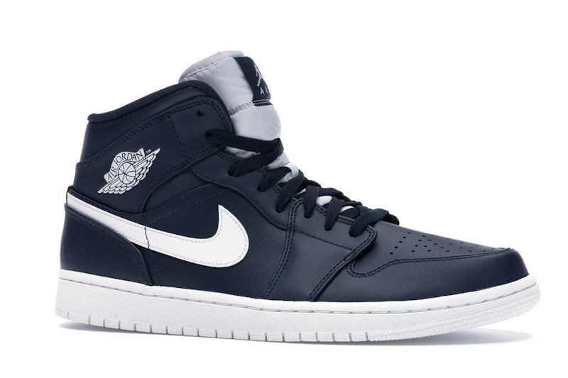 Jordan 1 Retro Mid Obsidian White