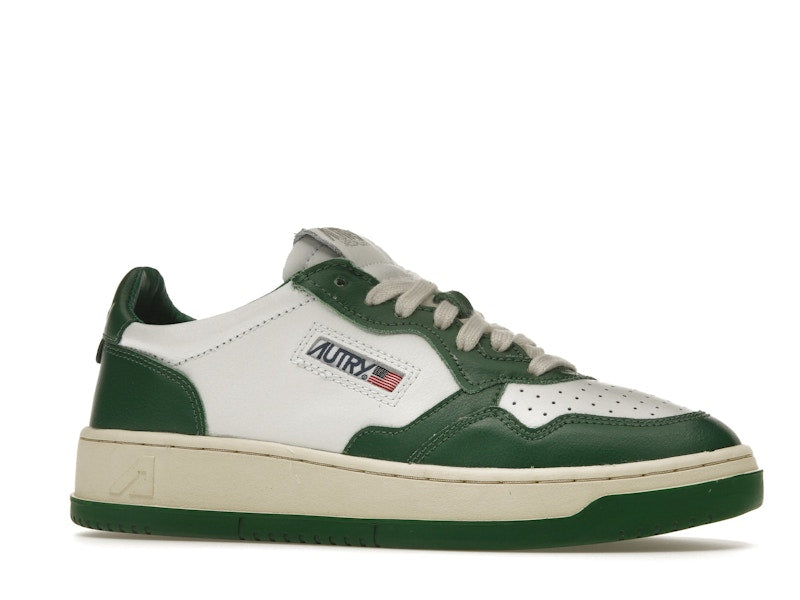 Autry Medalist Leather Low Green White